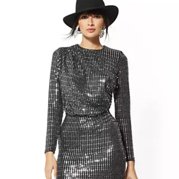 sequin sheath dress - Picture 2 of 6